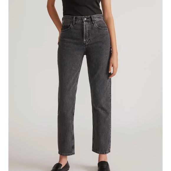 Everlane 90s Cheeky Mom Ankle Jeans Faded Black Size 24 24R Regular - Picture 1 of 10